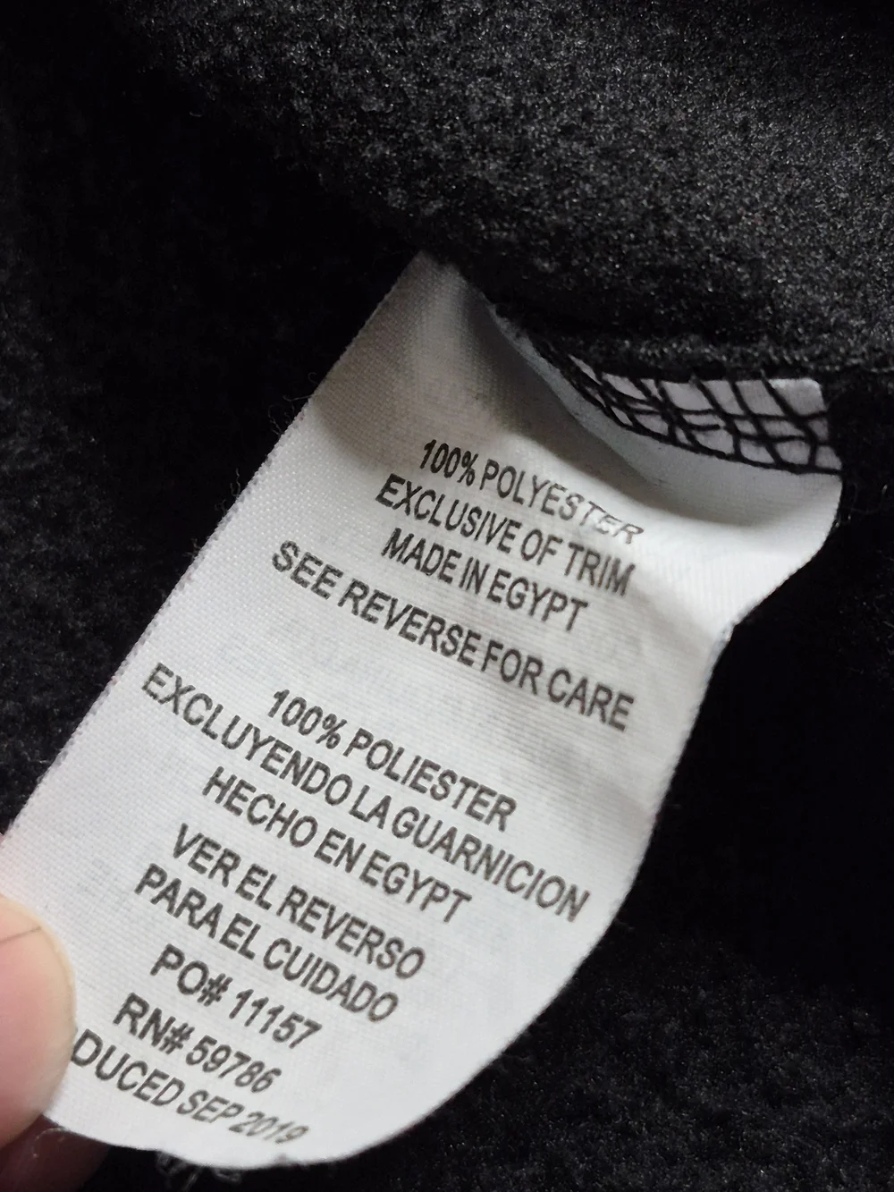Rugby University Quarter-Zip Fleece Jacket - Charcoal 4653/4